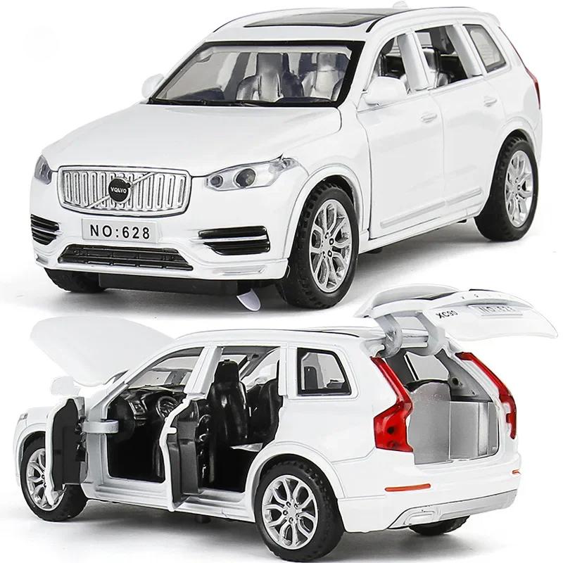 AAAZC1 1:32 VOLVO XC90 SUV Alloy Car Model Diecast Metal Model Sound & Light Children Toys Home Decoration Ornaments Gift for Children