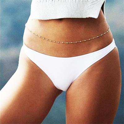 Punk Fashion Summer Waist Chain Bead Body Jewelry Belly Necklace