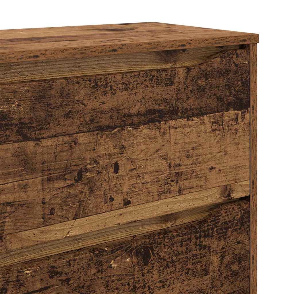 Storage Cabinet Reclaimed Wood Look 80 x 31 x 81 cm Engineered Wood