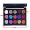 15 Colors Sequins Eyeshadow Palette High Gloss Shimmer Eye Shadow Waterproof Cosmetic