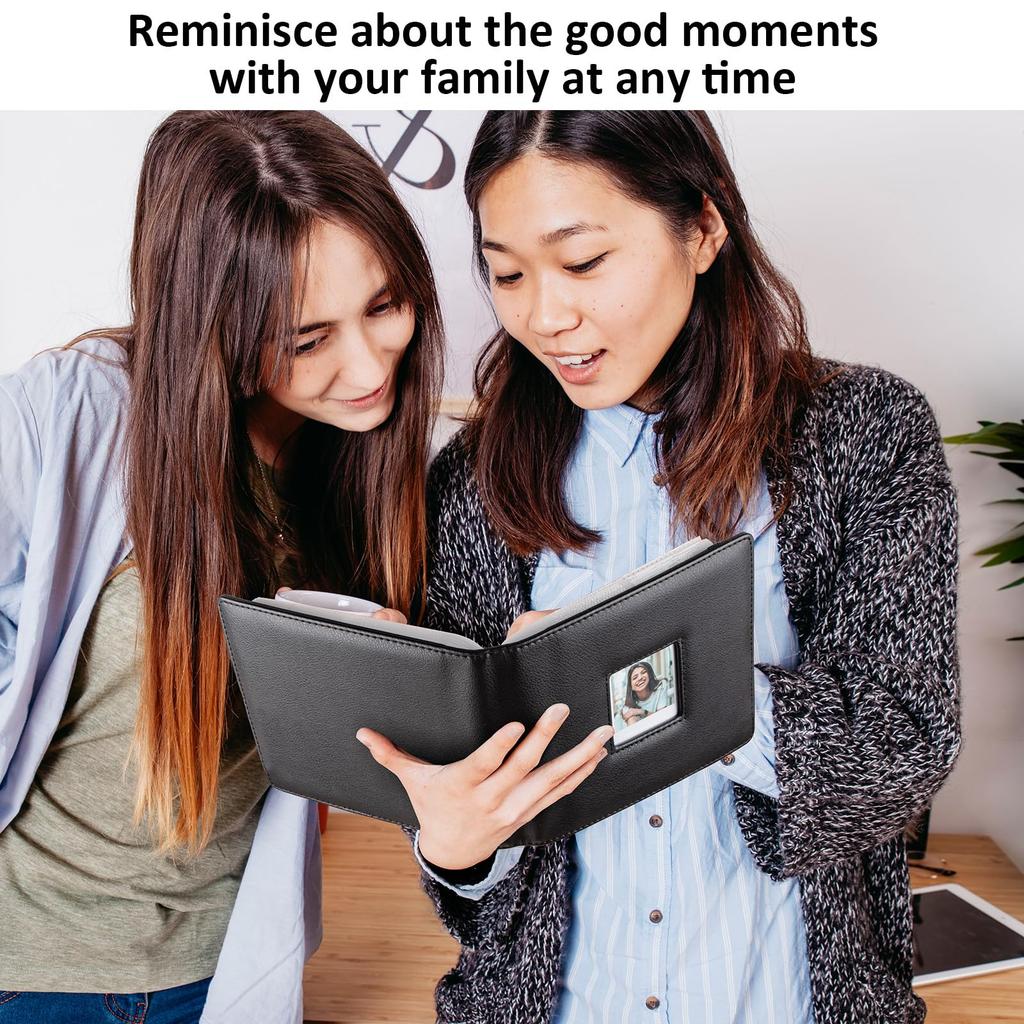 Kinokoo Polaroid GO 288-Taschen-Fotoalbum für Polaroid GO Sofortbildkamera, PU-Leder Großes Kapazitätsalbum für Polaroid GO Kamerafilm, 2,62 x 2,12 Zoll