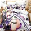 New Murasaki Shion Bedding Set 3D Printed Suitable For Bedroom Duvet Cover Set With Pillowcases Kids Home Textile