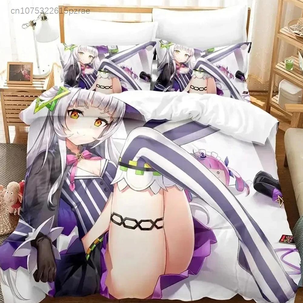 New Murasaki Shion Bedding Set 3D Printed Suitable For Bedroom Duvet Cover Set With Pillowcases Kids Home Textile
