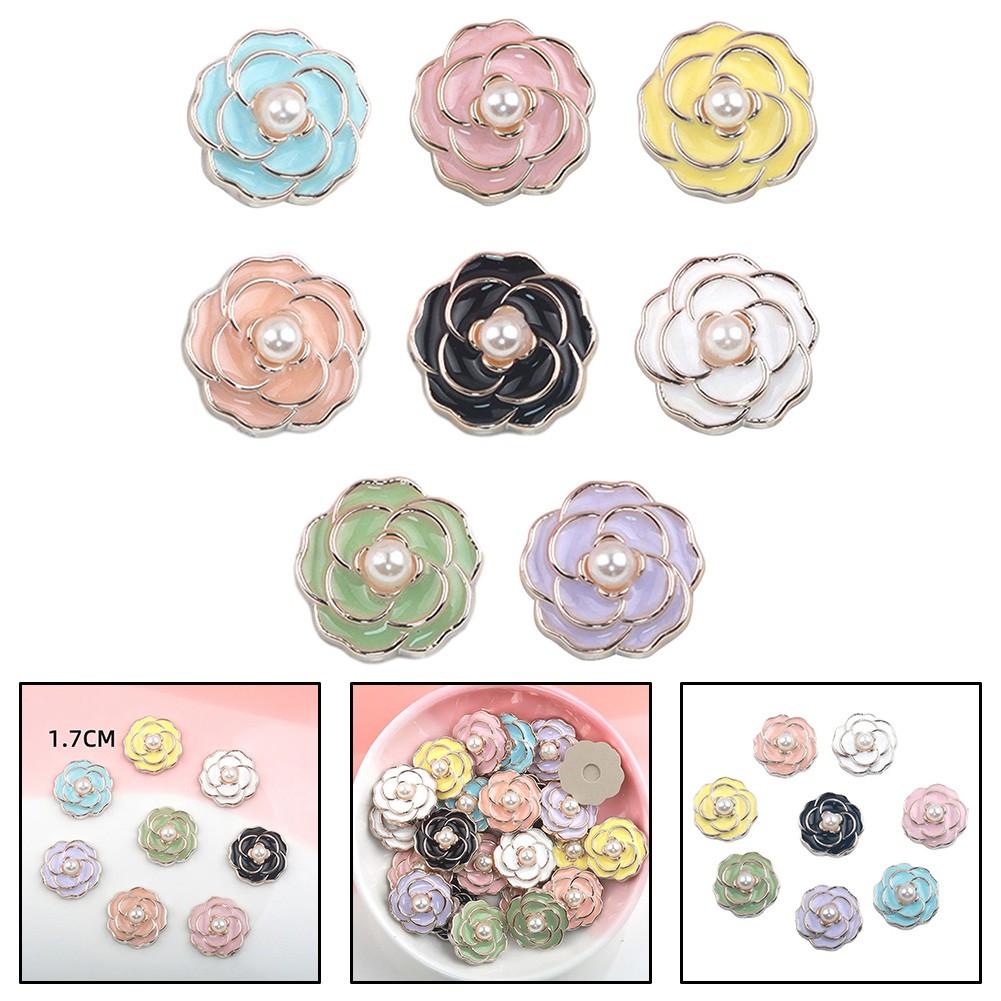 

Flat Back Design Diamond Flower Embellishment High Quality Pink