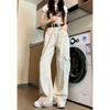 Women's High Waist Multi‑Pocket Cargo Jeans Loose Wide Leg Casual Denim Trousers