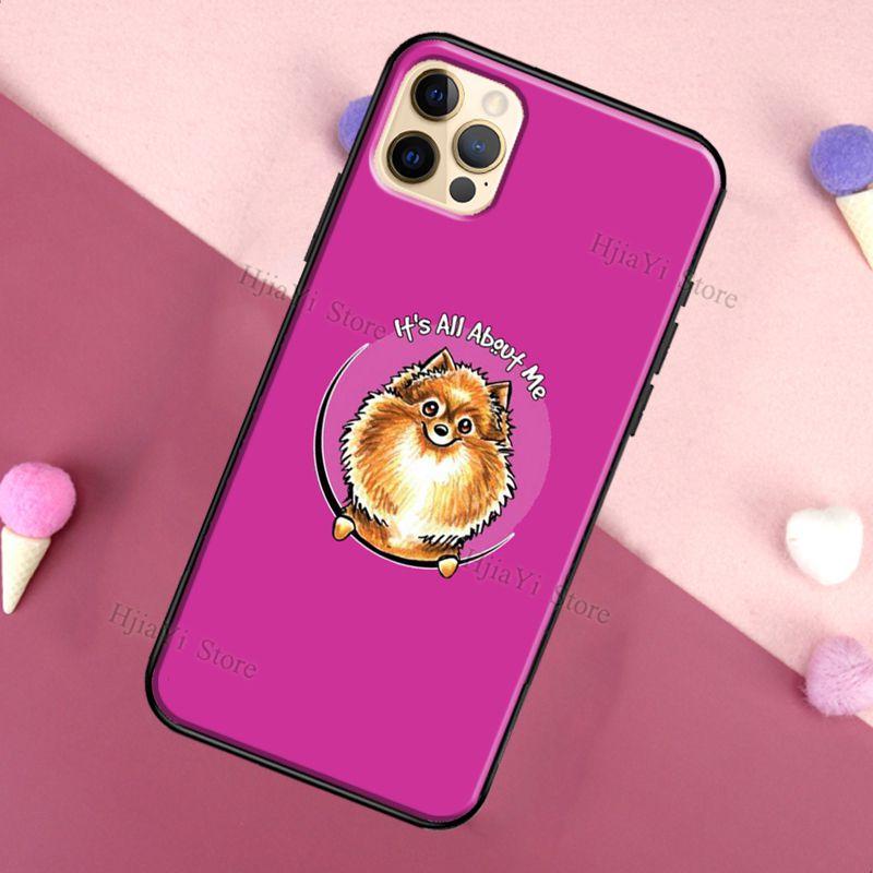 Pomeranian Watercolor Dog pro iPhone 12 Pro Max 13 mini Pouzdro pro iPhone 11 Pro Max XS X SE 2020 7 8 Plus XR Cover