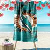 Miami Dolphins2 Print Beach Towel, Large Soft Quick Dry Towel for Beach Camping Swimming