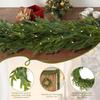1.8m & 2.7m Artificial Garland with Plastic Vines for Christmas Home Decor