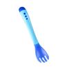 Candy Color Soft Food Feeding Infant Silicone Spoon Toddler Flatware Fork Temperature Sensing Spoon
