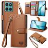 Zipper Card Solt Wallet Leather Case For MOTOROLA G04 G24 G14 G35 G55 G54 G84 G34 G24 Power G85 G45 Edge 50 NEO Bag Pocket Cover