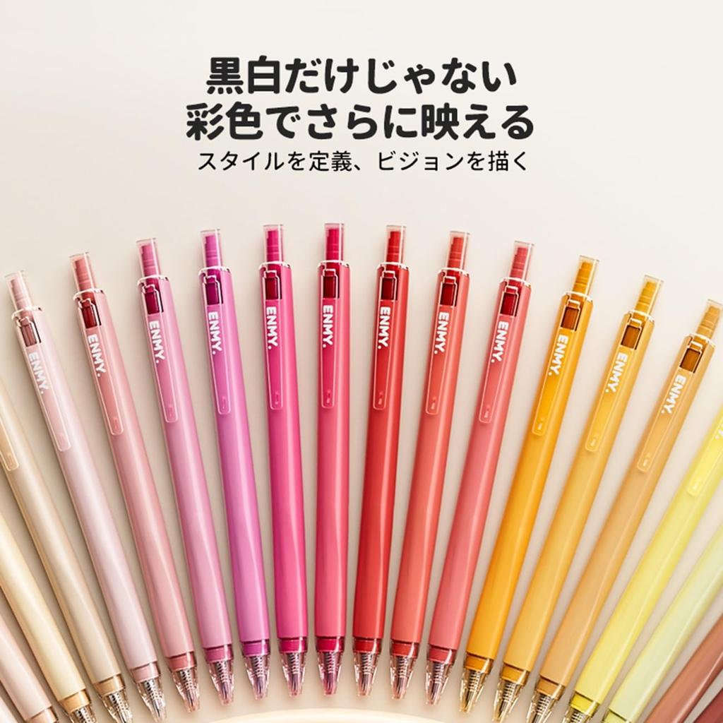 ENMY Extra Fine Pens Acrylic Finer for Line Writing on Black Ballpoint for Coloring Books 36-Color Set, (0.7mm), Liner, Water-Based, Drawing, Paper,