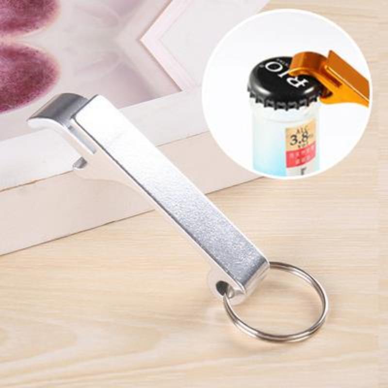 1/2/3/4/5/6Pcs Portable Beer Bottle Opener Keychain Mini Pocket Metal Beverage Bottle Opener1