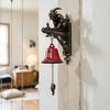 Yousheng Krampus Ajtókopogtató Dekoratív Halloween Ajtócsengő Vízálló Gótikus Ajtókopogtató Verandára Kertbe Sötét Házhoz