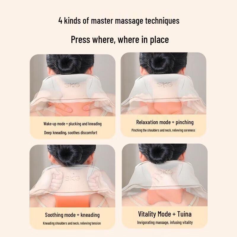 SKG H5 Series Neck & Shoulder Massager with Red Light Heat