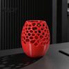 Writing Utensil Holder Modern Honeycomb Pen Holder, 3D Printed Hollow Design Office Desk Organizer Container, Stylish for Pencils Makeup Brushes Study