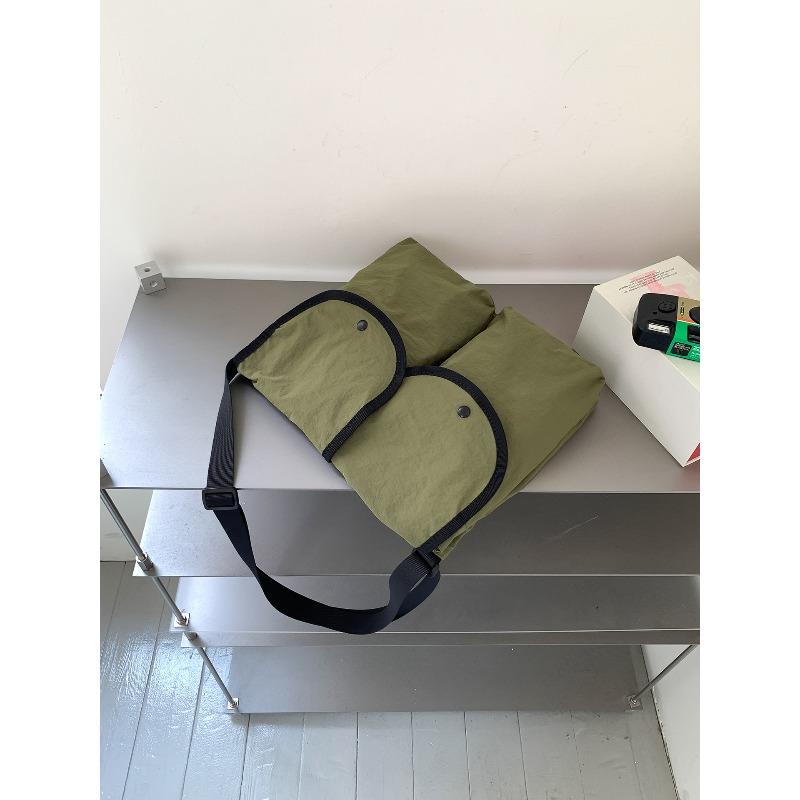 

Новая нейлоновая сумка-мессенджер для поездок на работу, универсальная повседневная наплечная сумка, большая вместимость, легкая, маленькая квадратная сумка зелёный