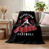 Cleveland Guardians blanket Flannel Blanket Soft Cozy Plush Throw for Sofa Bed Lightweight Home Decoration