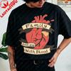 Family Don't End with Blood Supernatural Theme Shirt SPN Winchester Brothers Graphic Tee Science Fiction TV Series Gift Tshirt