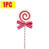 Christmas Lollipop Ornaments Plastic Glittery Candy Cane Xmas Tree Hanging Pendants Home Party Festival New Year Decors Gifts