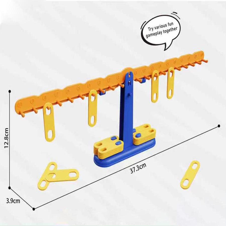 

Math Toy Balance Scale Montessori Educational Number Learning Game Counting Weighing Puzzle STEM Teaching Aid for Kids Gift