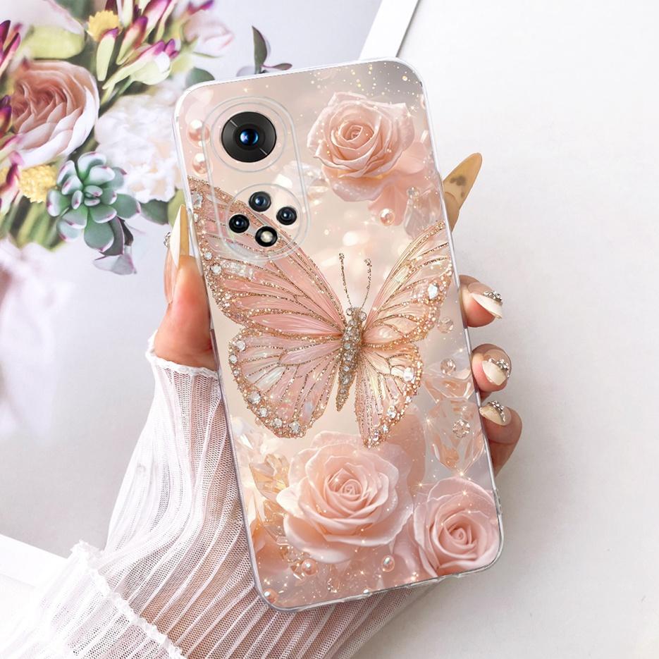 Für Honor 50 Pro Hülle RNA-AN00 Niedlicher Löwe Mode Bemalte Abdeckung Weiche Silikon Handyhülle Für Honor 50 Honor50 Pro Rückseite Taschen