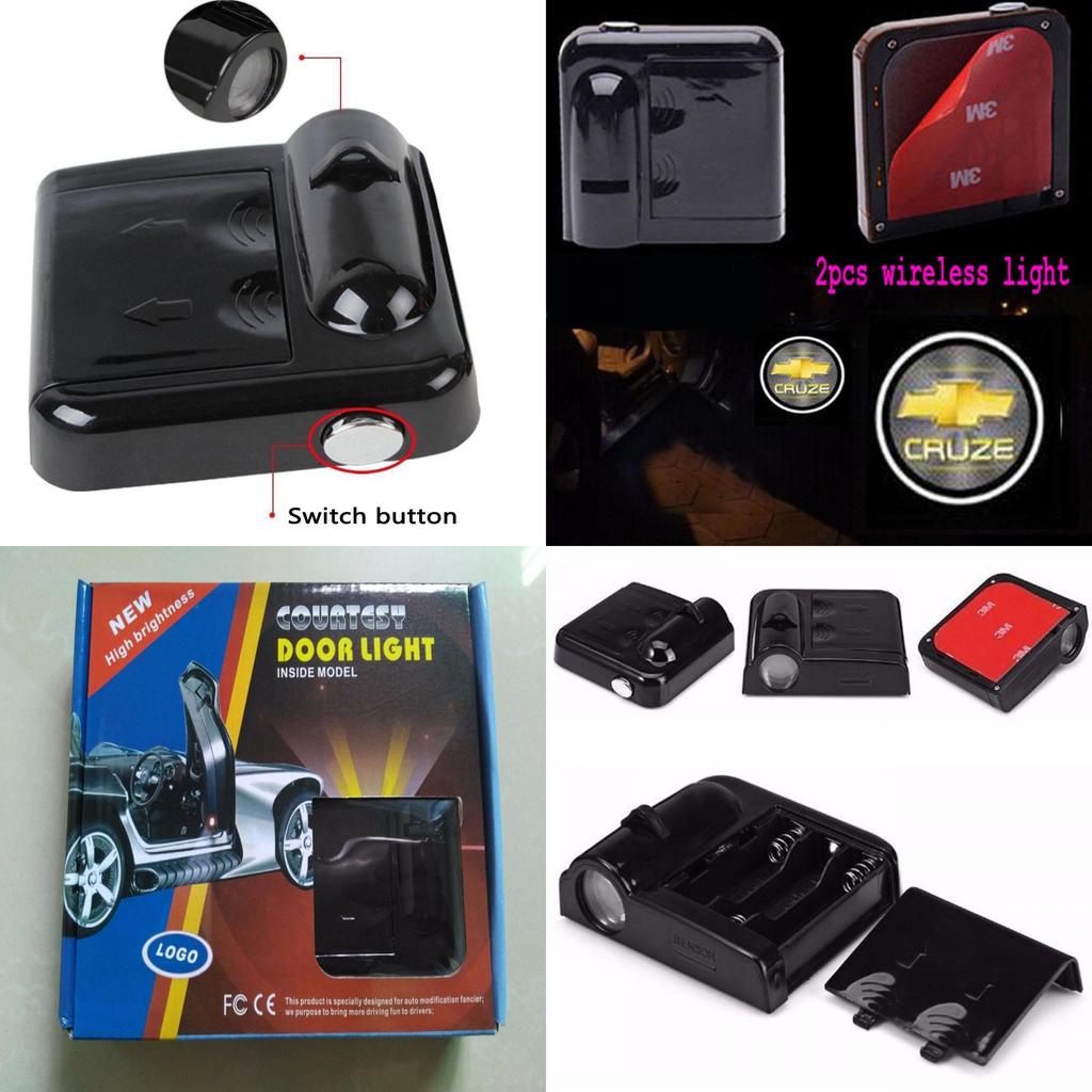 LED Kabellos 2 Stück Courtesy Auto Türschwelle Laser Willkommen Geister Lichter Für Cruz
