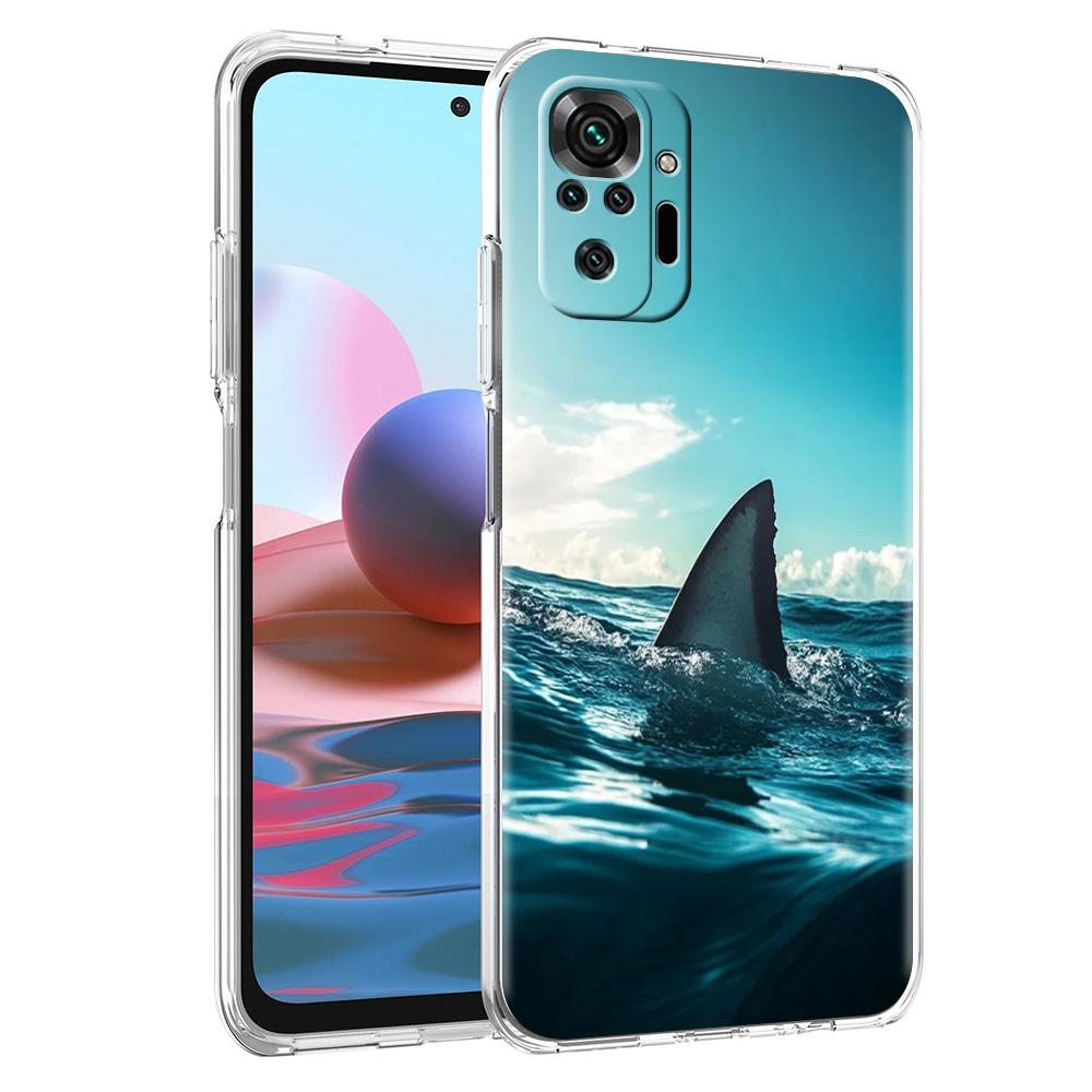 Phone Case For Xiaomi Redmi Note 15 14 5G 13 12 10 11 Pro Plus 4G 14C 13C 12C Soft TPU Cover Shark