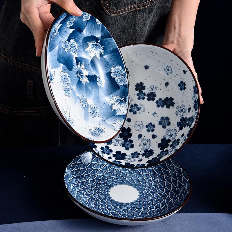 Jutaoren Kanagawa Blue Wave Ceramic Dinner Set