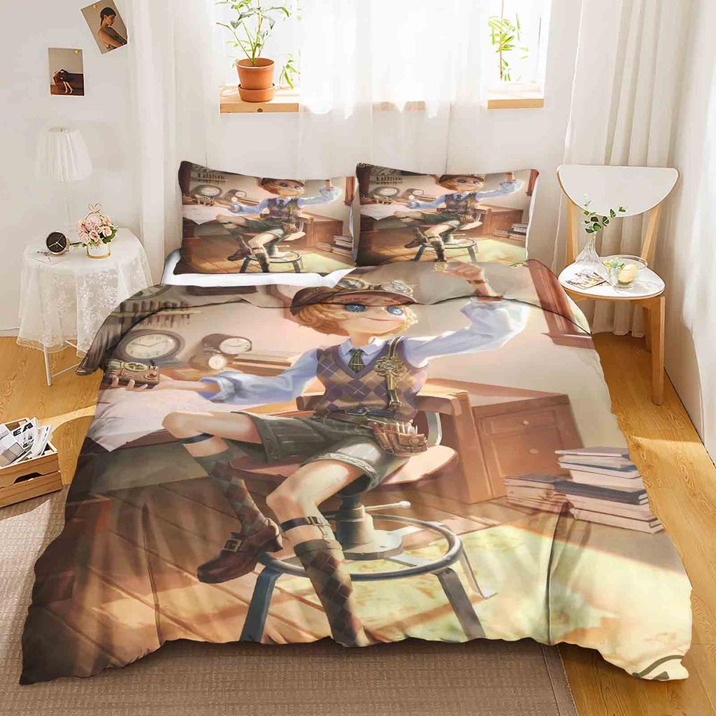 Game: Identity V Polyester Duvet Cover Set Bedding Queen Size Sets Cotton Cute Printed Cartoon Quilt Cover Suitable For Children