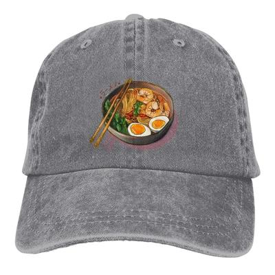 Japanische Ramen Nudelschüssel Klassische Baseballkappen Herren Hip Hop Sportkappe Sonnenschutzhüte für Männer Frauen