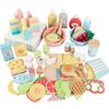 Non-Toxic Kitchen Toy High Quality Pretend Play Kids Simulation Wooden Food Salad Set Creative Wooden Fruit Toy Early Education Play House