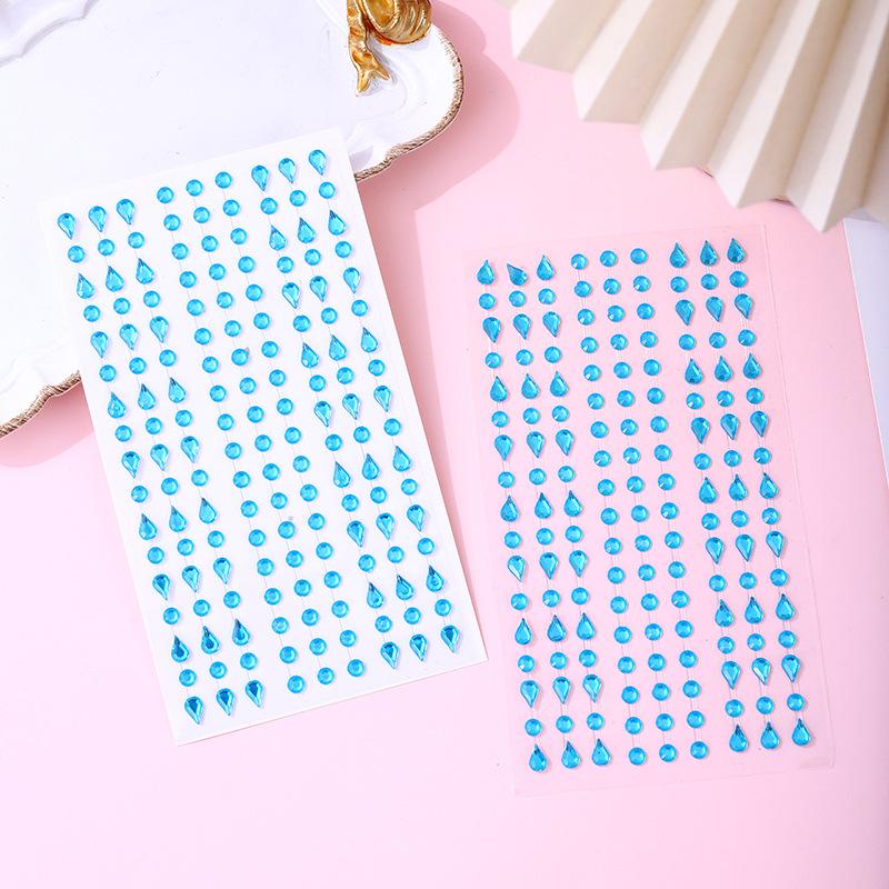 Diamond Crystal Tattoo Sticker Glitter Eyeliner Eyebrow Make Up Face Eyes Diamond Tattoos Rock Rhinestone 3D Eyeliner Stickers