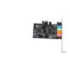 Pcie 5.1 Channel Sound Card 6 Channel Audio Card CMI8738 Chip with CD Accessories