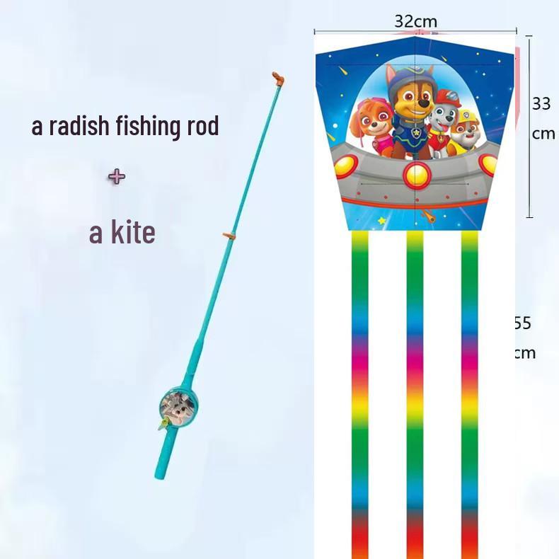 Weifang Traditional Handmade Fishing Rod Kite: Easy-to-Fly Outdoor Parent-Child Fun Kite for Adults & Children