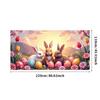 Bunny Backdrop Fabric Party Supplies Easter Banner Lightweight Photography Props For Indoor Spring Decorations Kids