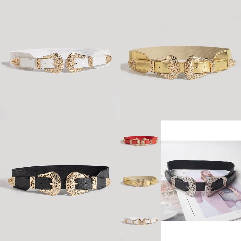 Fashionable Denim Waist Belt With Metal Buckle For Women Casual And Party Outfits