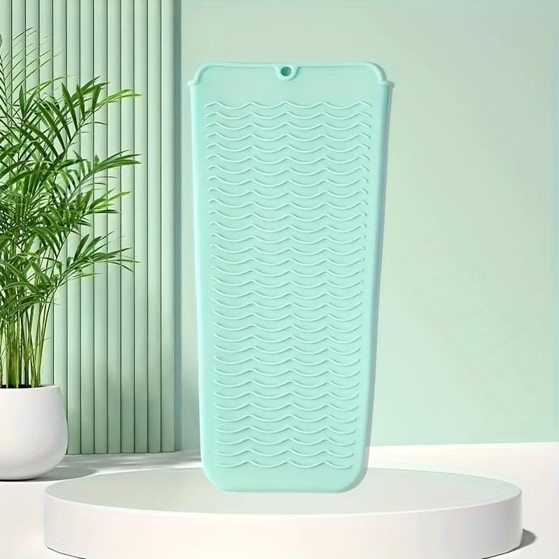 Silicone Heat Insulation Pad Heat Resistant Silicone Mat Pouch For Flat Iron, Hot Hair Tools