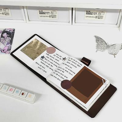 A7 Pocket Notebook Mini Notebook  Agenda Coffee Color Planner Pocket Book Japanese Style Memo Diary Kawaii Stationery