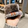 Winter Fluffy Plush Phone Case For iPhone 17 Pro Max 16 15 14 13 Pro Max Air Warm Furry Hand Wrist Soft TPU Silicone Back Cover