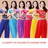 2Pieces Belly Dance Costume Set Coins Top Lantern Pants Set Halloween Costume Belly Dance Outfits for Dress Up Party