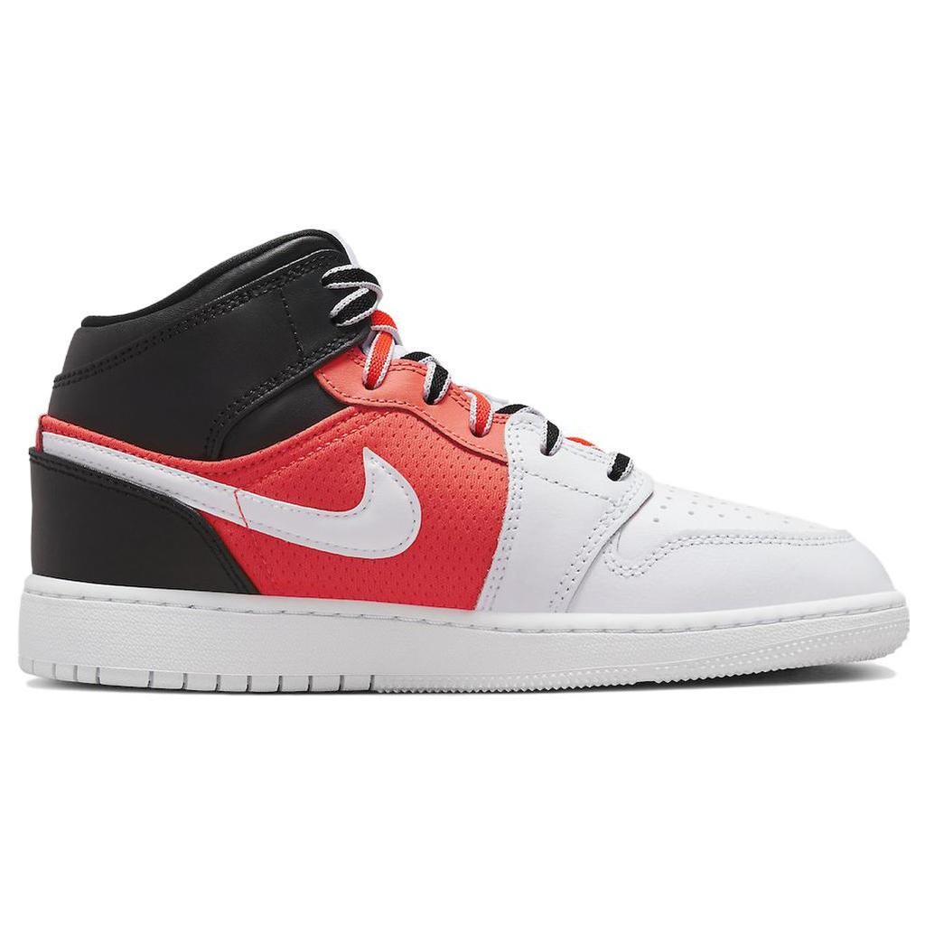 Jordan 1 Mid SE 'White Black Infrared' GS FB4417-016