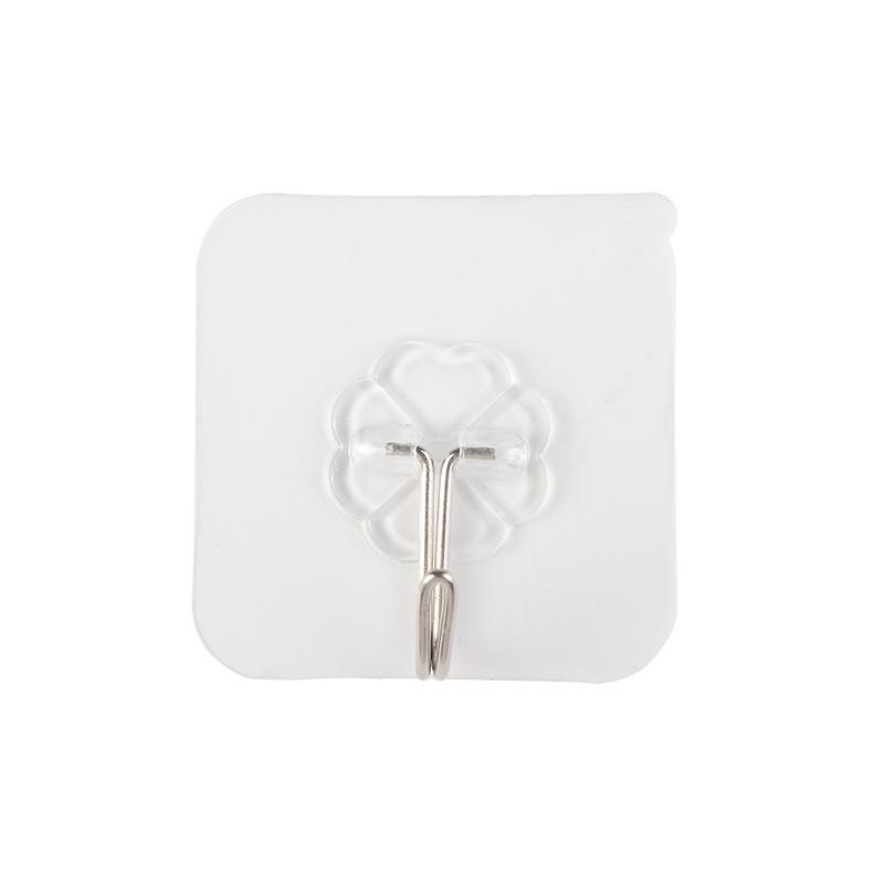Transparent Traceless Adhesive Hooks - Strong, Waterproof, and Punch-Free Wall Hooks for Hanging Clothes