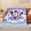 1pc Flannel Bedding Throw Blanket - Cute Mickey Mouse and Minnie Mouse Reading Book Design, Perfect