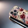 Colorful Flowers For iPhone 16 15 14 11 12 13 Pro Max XS XR 8 7 Plus Transparent Case Cover 16E