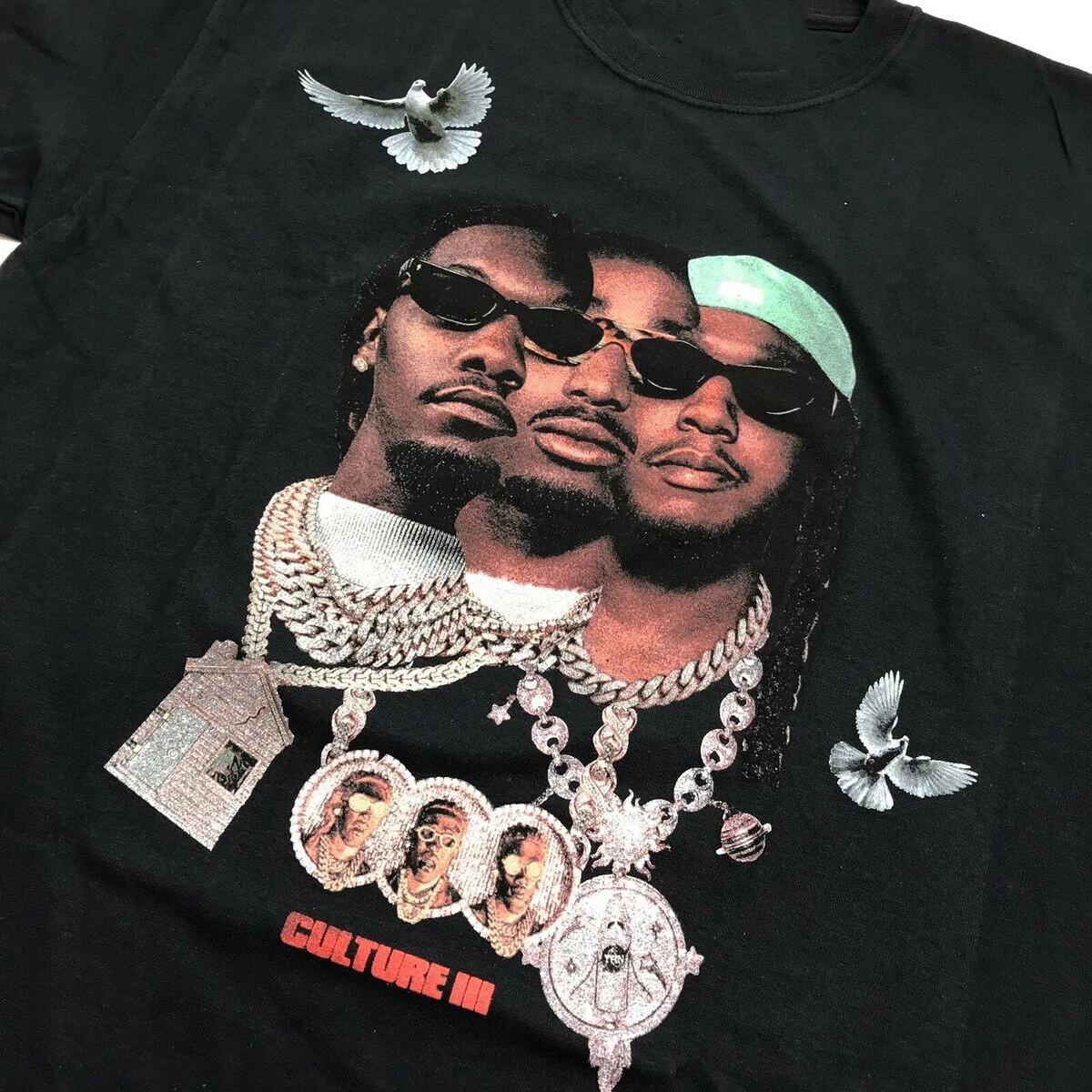 Vtg Migos Band Culture III Heavy Cotton Black All Size T Shirt TR417 S