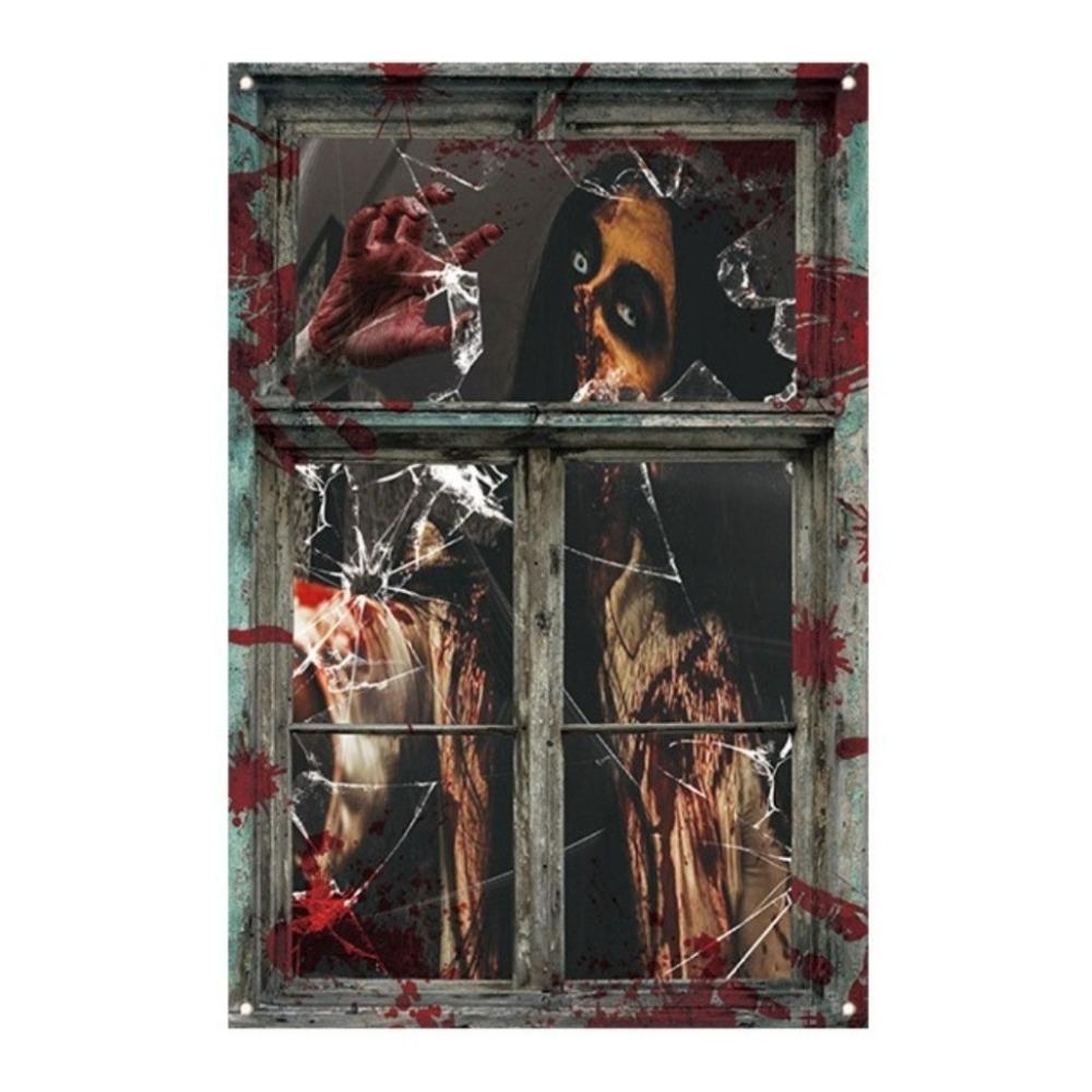 Durable Halloween Ghost Curtain Fade-resistant Tablecloth Dust Covers  Halloween Supplies