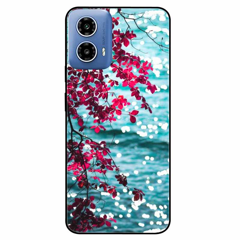 For Moto G34 5G Case G 24 Soft Silicone Fashion Animals TPU Bumper for Motorola Moto G24 G04 Painted Phone Covers Luxury Capa