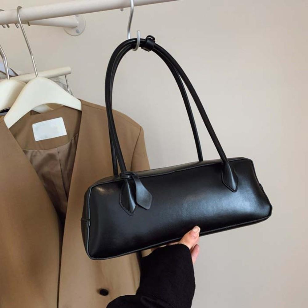 Large Capacity PU Shoulder Bag Korean Style Texture Underarm Bags French Stick Handbag Women
