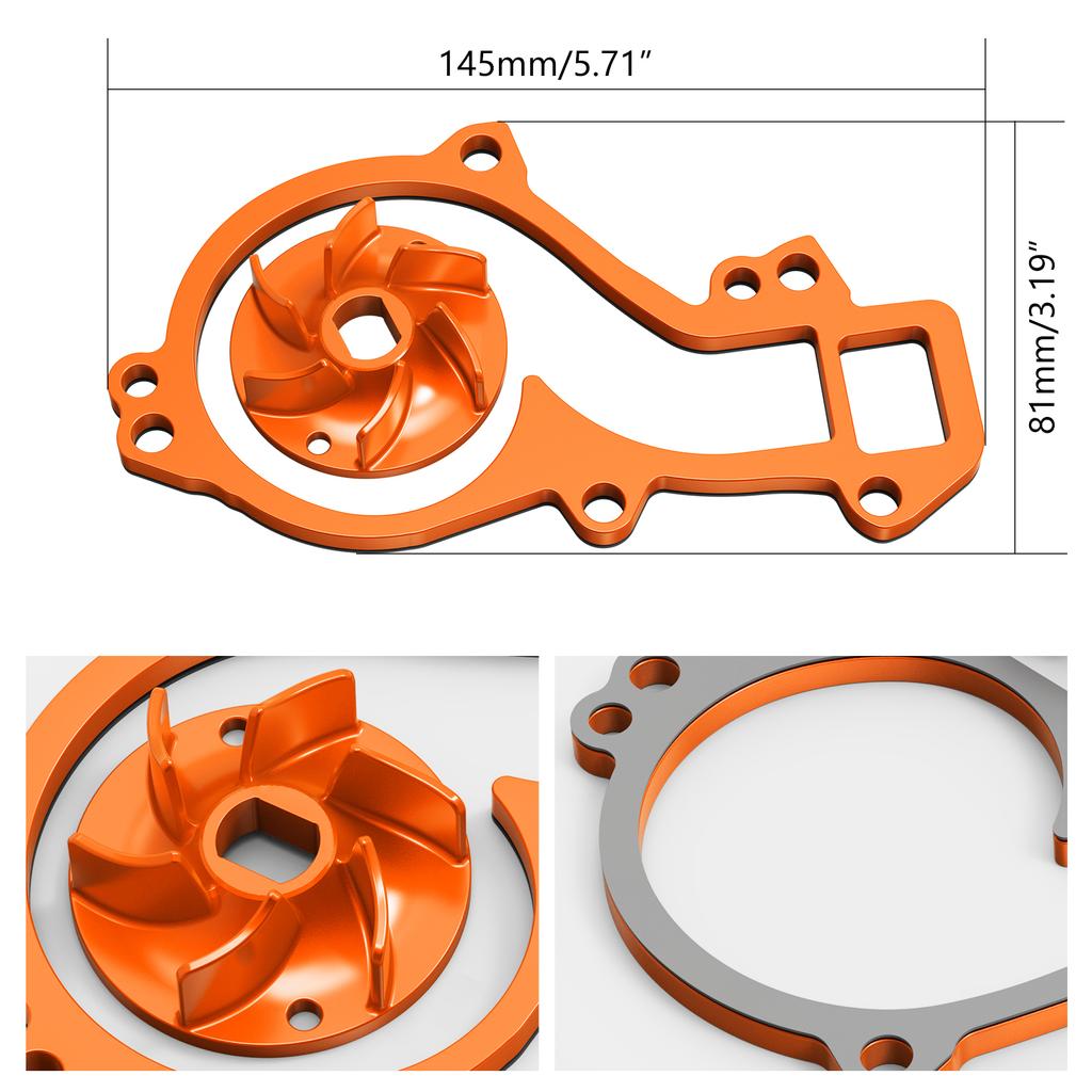 High Flow Water Pump Cooler Impeller Kit for Husqvarna 701 KTM 690 DUKE/DUKE R/Enduro/Enduro R/SMC/SMCR 08-23 GasGas 700 SM/ES