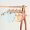 Crepe Six-Layer Solid Color All-Cotton Newborn U-Shaped Bib